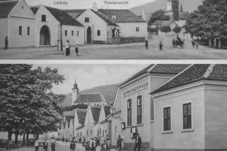 Ansicht von Donnerskirchen aus der Zeit der Gründung der Apotheke.